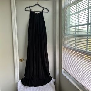 Gorgeous Black Accordion Silk Dress